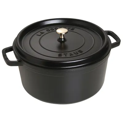 Staub - Garnek żeliwny okrągły La Cocotte 8,35 L Czarny