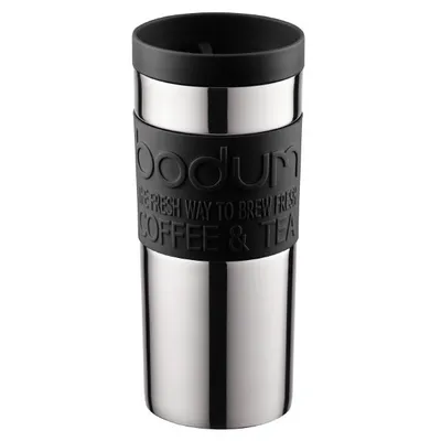 Bodum - Kubek termiczny Travel Mug czarno-stalowy 350 ml