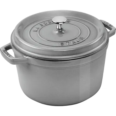 Staub - Garnek żeliwny okrągły wysoki La Cocotte 4,8 L Grafitowy