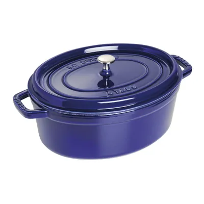 Staub - Garnek żeliwny owalny La Cocotte 5,5 L Niebieski