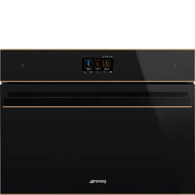 Smeg - Blast chiller SBC4604WNR Dolce Stil Novo Czarne szkło + miedź