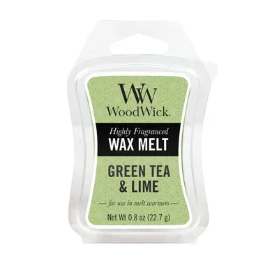 WoodWick - Wosk zapachowy Green Tea & Lime 10h