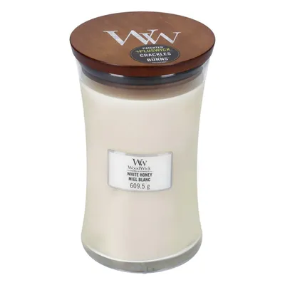 WoodWick - Świeca duża White Honey 120h