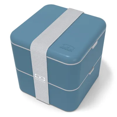 Monbento - Lunchbox Bento Square Made in France Blue Denim