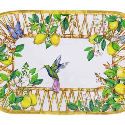 Les Jardins de la Comtesse - Taca z melaminy do serwowania Capri 45 x 32 cm