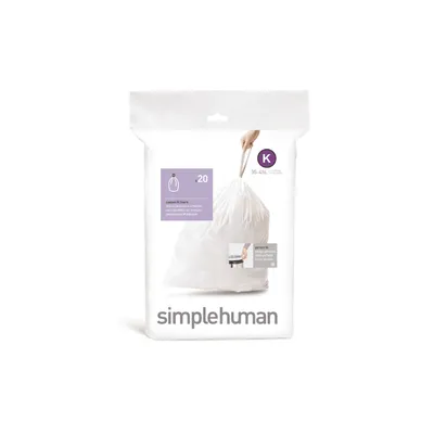 Simplehuman - Worki na śmieci 20 szt. - rozm. K 35-45L