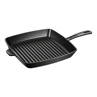 Staub - Patelnia żeliwna grillowa Chistera 30 cm czarny