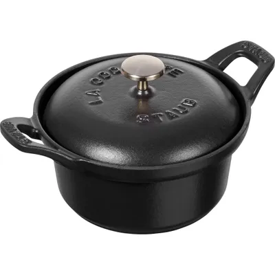 Staub - Garnuszek żeliwny okrągły La Coquette  500 ml czarny