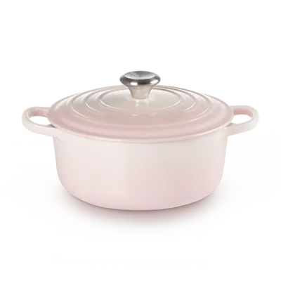 Le Creuset - Okrągła Brytfanna 20 cm SIGNATURE Shell Pink