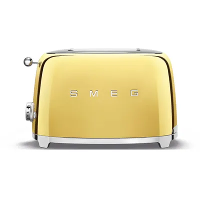 Smeg - Toster na 2 kromki 50's Retro Style TSF01GOEU Złoty