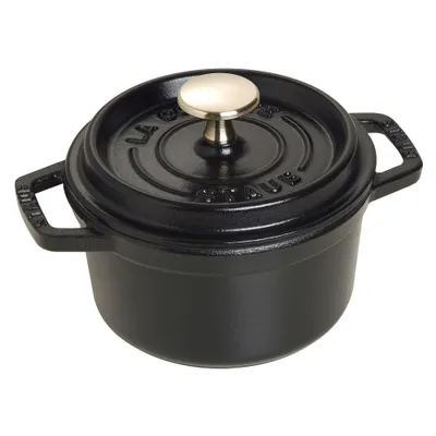 Staub - Garnek żeliwny okrągły La Cocotte 800 ml Czarny