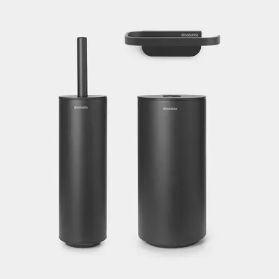 Brabantia - Zestaw akcesoriów toaletowych MindSet Mineral Infinite Grey