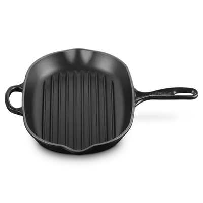 Le Creuset - Owalna patelnia grillowa żeliwo 32 cm czarny mat