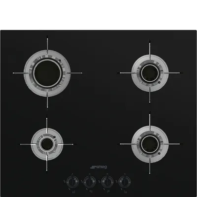 Smeg - Płyta gazowa PVL664CN Dolce Stil Novo Czarna