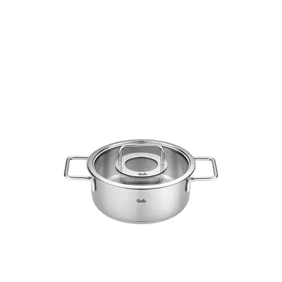 Fissler - Garnek niski 24 cm ze szklaną pokrywką Pure Collection