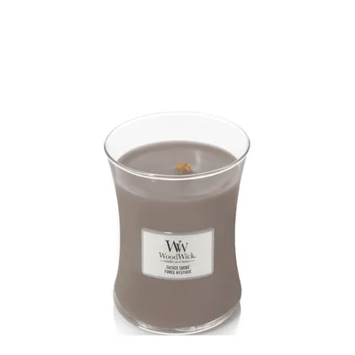 WoodWick - Świeca średnia Sacred Smoke 100h