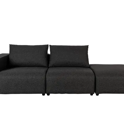 Zuiver - Sofa zewnętrzna BREEZE 3-osobowa lewa (antracyt)