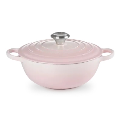 Le Creuset - Brytfanna żeliwna La Marmite 24 cm shell pink