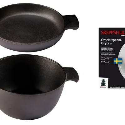 Skeppshult - Zestaw 2 naczyń MASTER garnek 3L + patelnia 23 cm