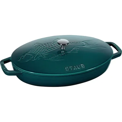 Staub - Owalna żeliwna brytfanna ryba Cocotte Special 2,8 L morski