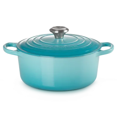 Le Creuset - Okrągła Brytfanna 24cm SIGNATURE karaibski