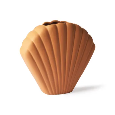 HK Living - Wazon ceramiczny Shell terra, L