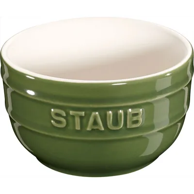 Staub - Mini ramekin okrągły Xs - Minis 2 szt. 200 ml zielony