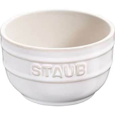 Staub - Mini ramekin okrągły Xs - Minis 2 szt. 200 ml kość słoniowa