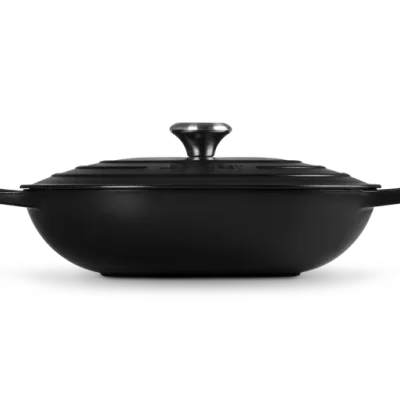 Le Creuset - Brytfanna żeliwna Oblong czarny mat