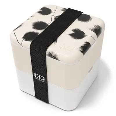 Monbento - Lunchbox Bento Square Made in France Graphic Plume