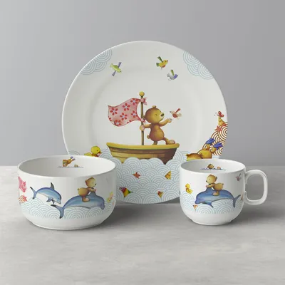 Villeroy&Boch - Zestaw 3 el. dla dzieci Happy as a Bear