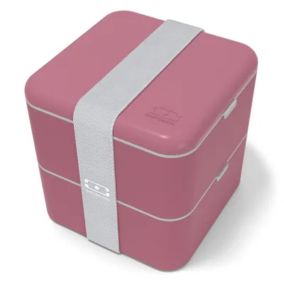 Monbento - Lunchbox Bento Square Made in France Pink Blush