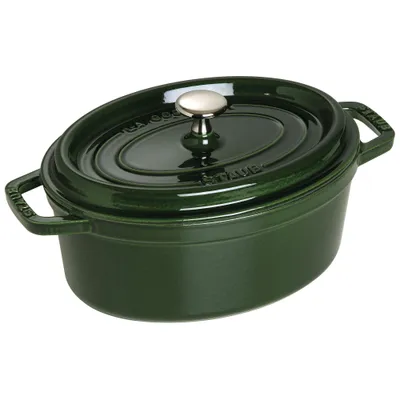 Staub - Garnek żeliwny owalny La Cocotte 2,35 L Zielony