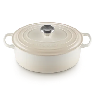 Le Creuset - Owalna Brytfanna 27 cm SIGNATURE Meringue