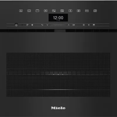 Miele - Piekarnik z kuchnią mikrofalową H 7440 BMX czarny, do zabudowy 45cm ObsidianBlack