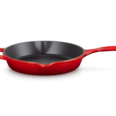 Le Creuset - Głęboka patelnia do smażenia i serwowania żeliwo wiśniowy