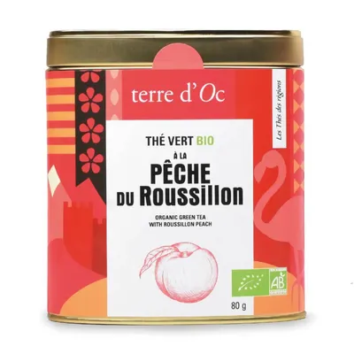 Terre d'Oc - Herbata zielona 80 g Regional Peche du Roussillon