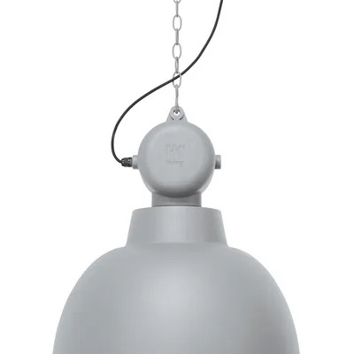 HK Living - Lampa Factory L jasnoszary mat