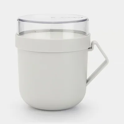 Brabantia - Kubek na zupę Make & Take 0,6 l Light Grey