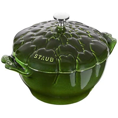 Staub - Garnek żeliwny okrągły karczoch Cocotte Special 3 L zielony