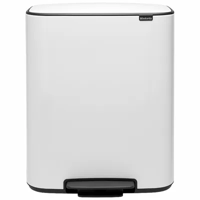 Brabantia - Kosz pedałowy Bo 2x30L Biały