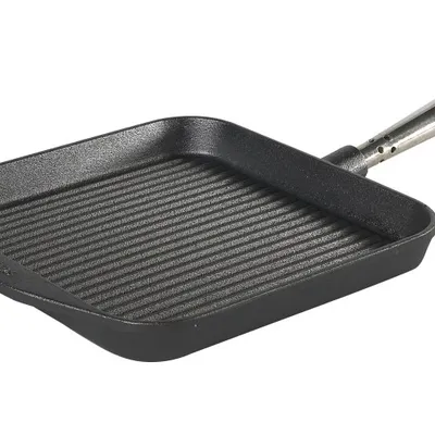 Skeppshult - Patelnia grillowa kwadrat 25 cm stalowa rączka