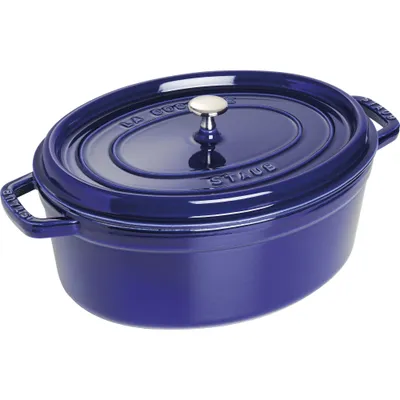 Staub - Garnek żeliwny owalny La Cocotte 3,2 L Niebieski