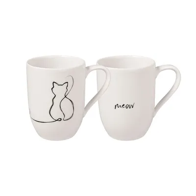 Villeroy&Boch - Zestaw 2 kubków Statement „Cat”