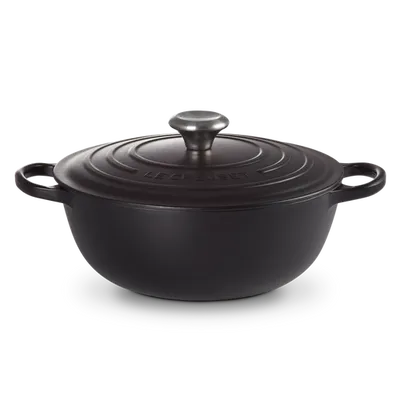 Le Creuset - Brytfanna żeliwna La Marmite 26 cm Czarny mat