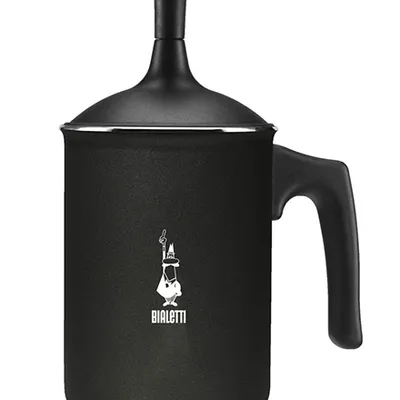 Bialetti - Ręczny ubijak, spieniacz mleka 330 ml Czarny