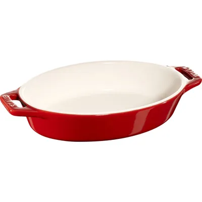 Staub - Owalny półmisek ceramiczny Cooking 0,4 L czerwony