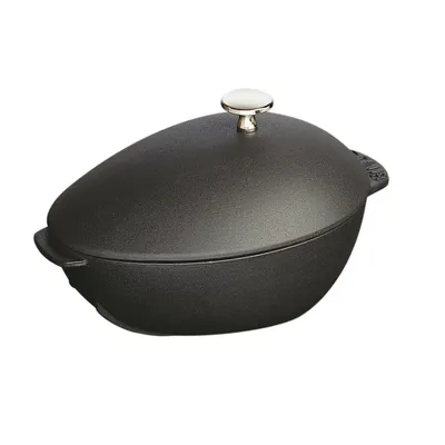 Staub - Garnek żeliwny owalny małż Cocotte Special 2 L czarny