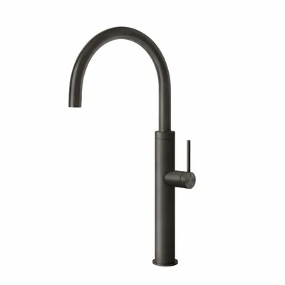 Gessi - Bateria kuchenna Gessi316 obrotowa wylewka Czarny metal szczotkowany PVD