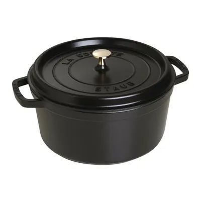 Staub - Garnek żeliwny okrągły La Cocotte 6,7 L Czarny